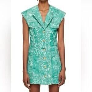 NWT GANNI Printed Denim Dress — Size 38 (EU/M)